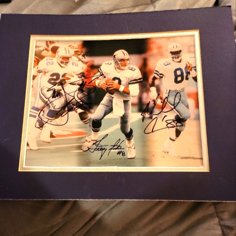 Dallas Cowboys: Smith, Aikman, and Irvin Autograph Photo- Authentic